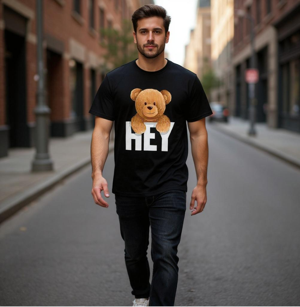 Hey Teddy Graphic Tee