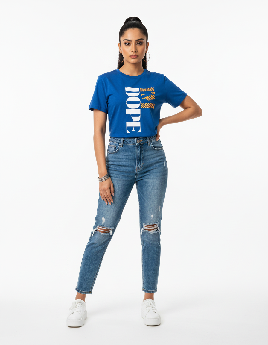 Female model - Dope tee