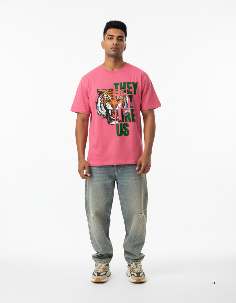 Male model - They Don't Like Us tee