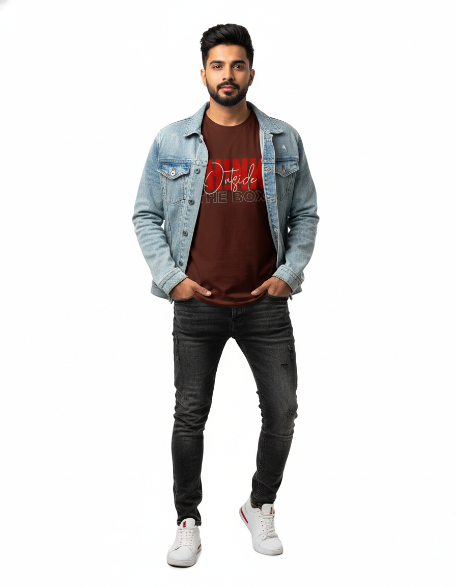 Male model - Think Outside tee