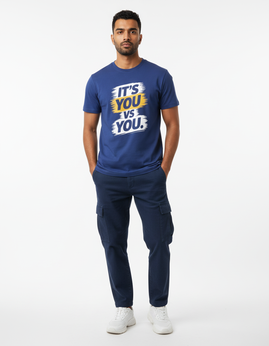 Male model - You vs You tee