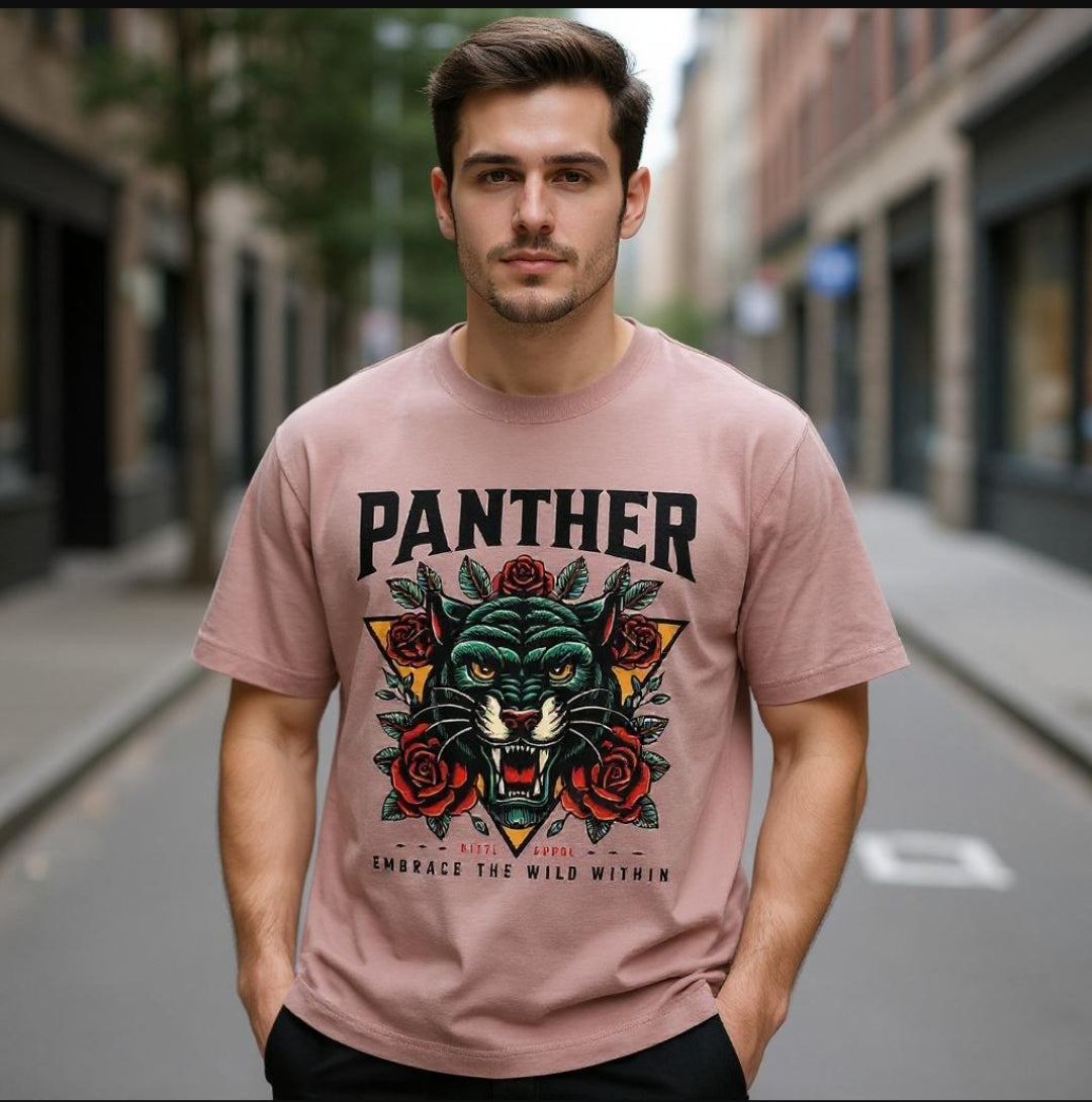 Panther Graphic Oversized T-Shirt