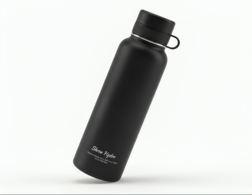 Shree Hydro Premium Stainless Steel Water Bottle - 750ml | BPA Free Insulated Bottle with Handle