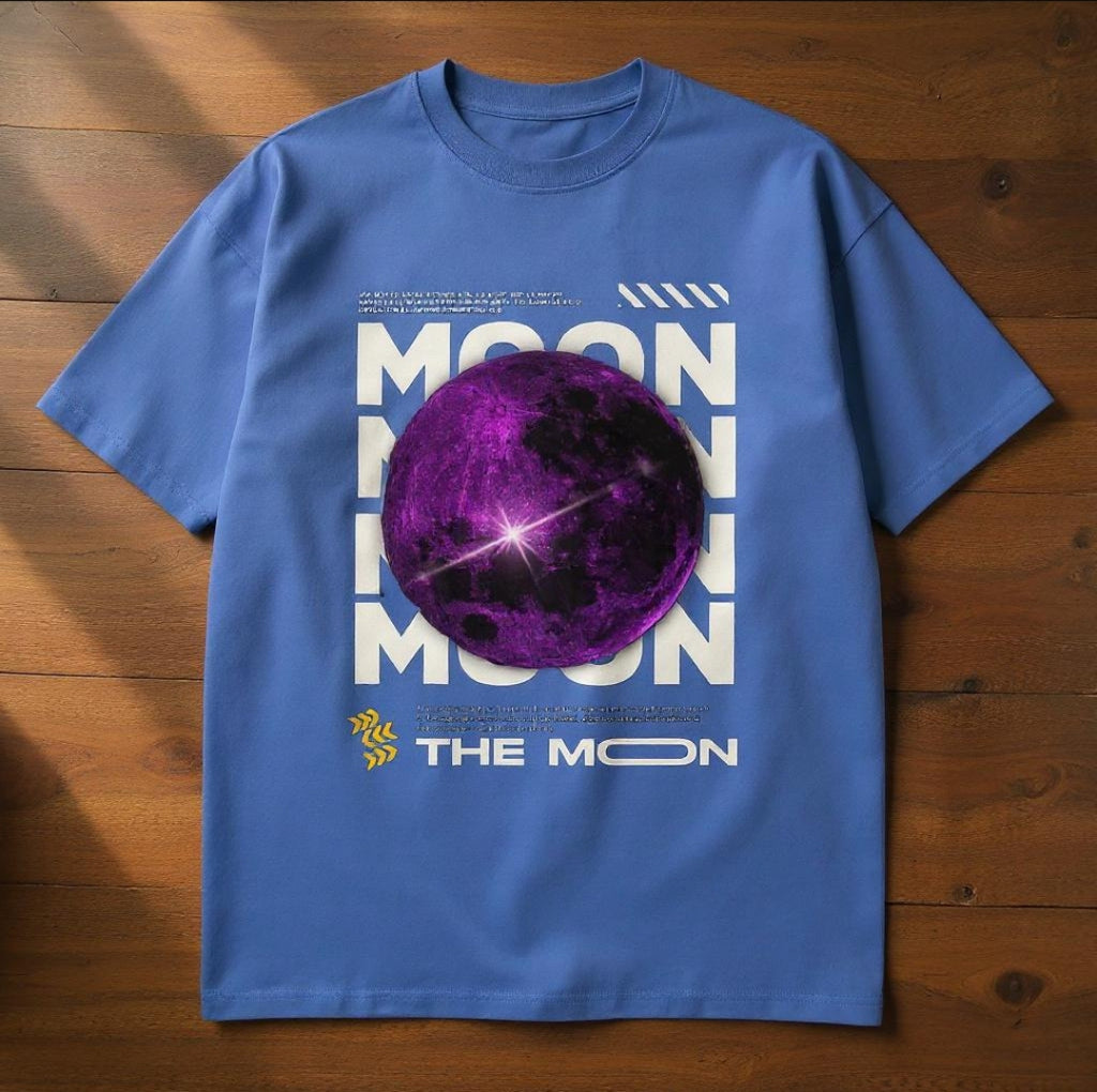 The Moon Graphic Oversized T-Shirt