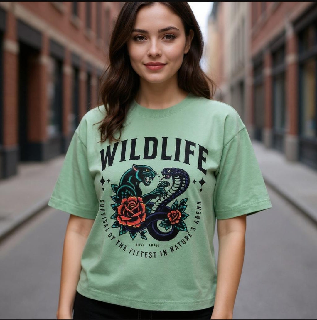 Panther Graphic Oversized T-Shirt