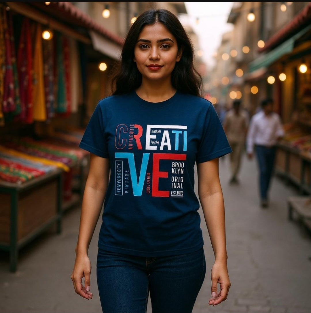 Creative Typography Graphic Tee