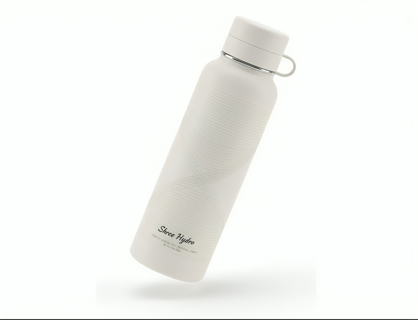 Shree Hydro Premium Stainless Steel Water Bottle - 750ml | BPA Free Insulated Bottle with Handle