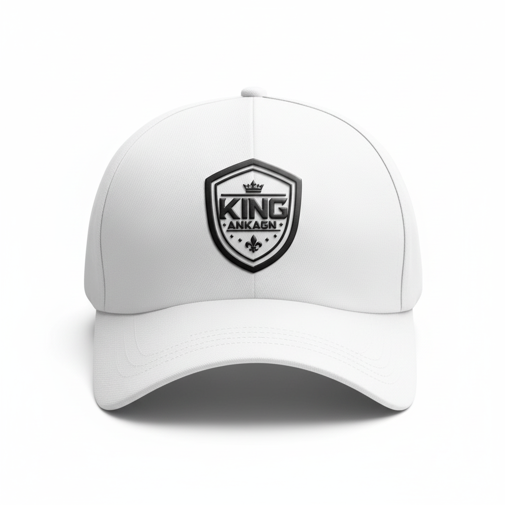 White Cap with KING ANKAGN Badge