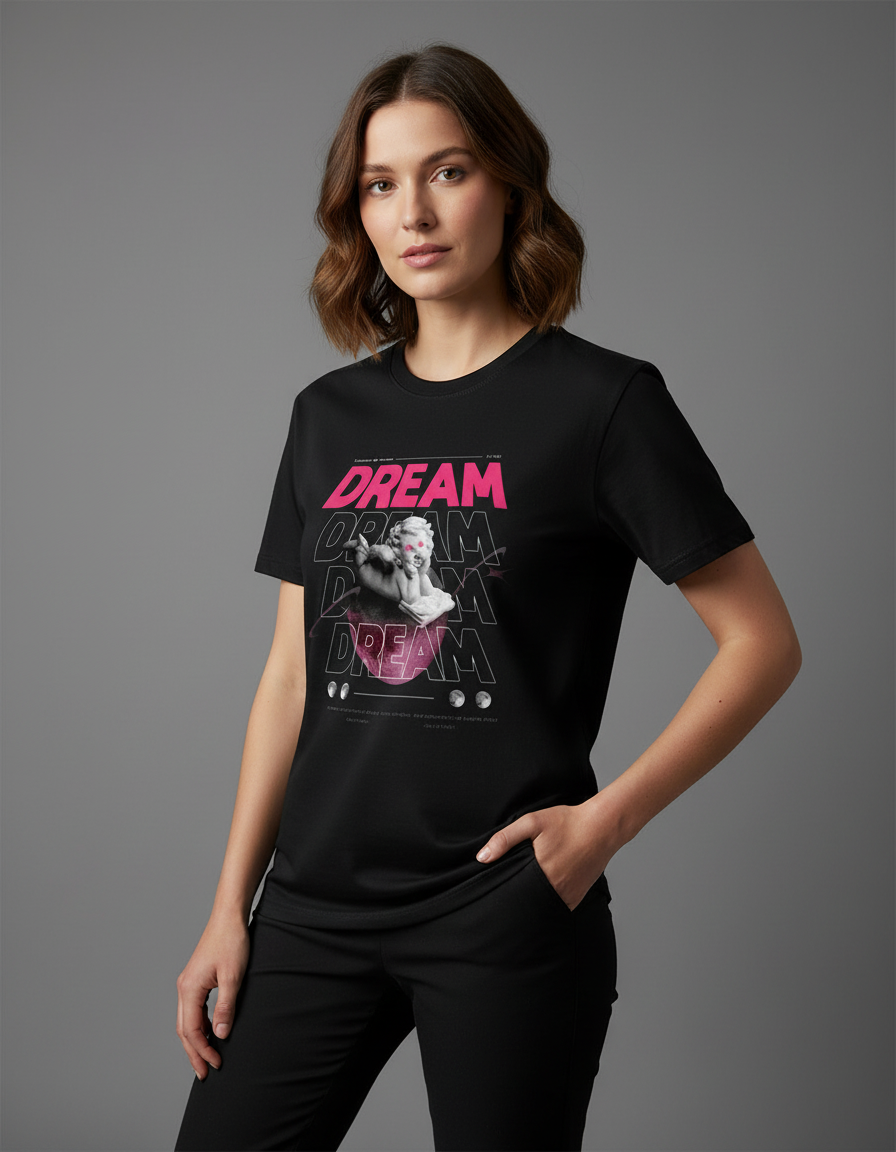 Premium Too Young To Runaway Graphic Cotton Crew Neck Tee